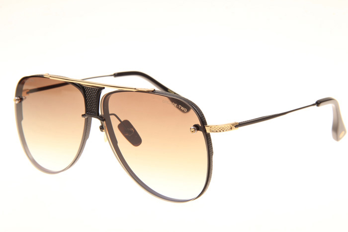 DT Decade Two Sunglasses In Black Gold Gradient Brown