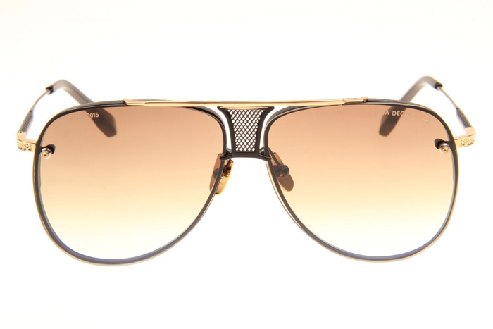 DT Decade Two Sunglasses In Black Gold Gradient Brown