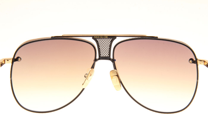 DT Decade Two Sunglasses In Black Gold Gradient Brown