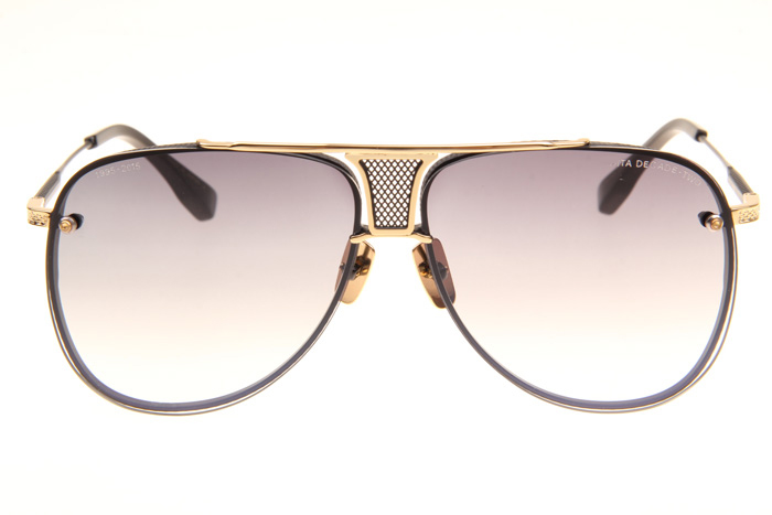 DT Decade Two Sunglasses In Black Gold Gradient Grey