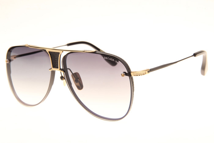 DT Decade Two Sunglasses In Black Gold Gradient Grey