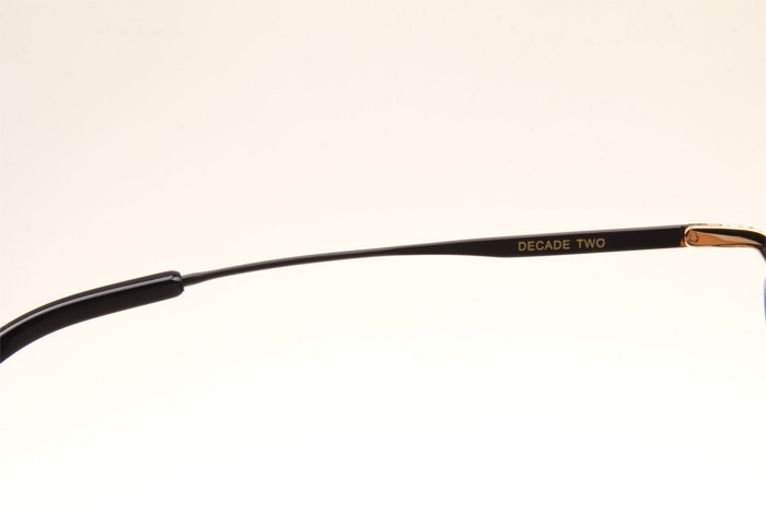 DT Decade Two Sunglasses In Black Gold Gradient Grey