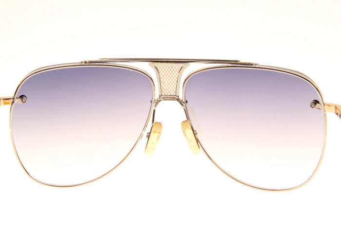 DT Decade Two Sunglasses In Silver Gold Gradient Grey