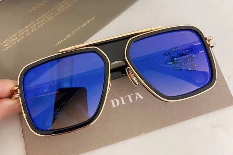 DT GRAND-LXN-EVO Sunglasses In Black Gold Gradient Grey