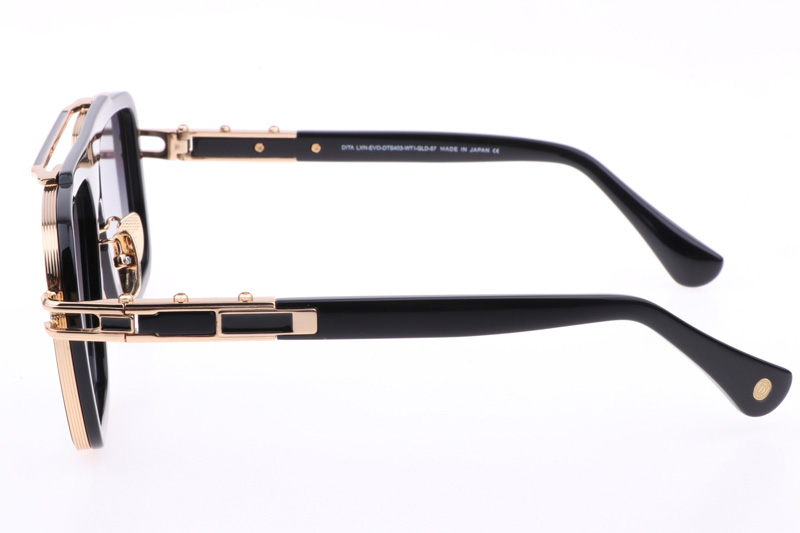 DT GRAND-LXN-EVO Sunglasses In Black Gold Mirror