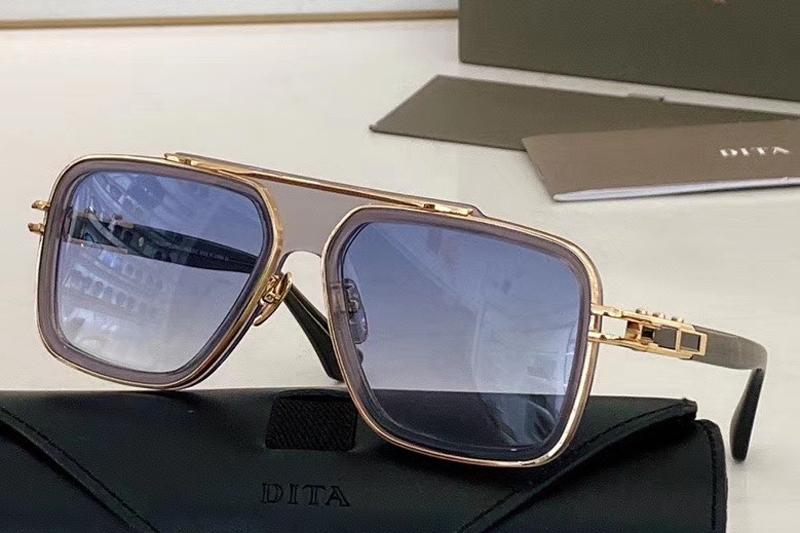 DT GRAND-LXN-EVO Sunglasses In Grey Gold Gradient Grey