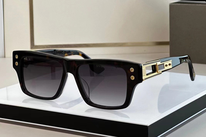 DT GRANDMASTER SEVEN Sunglasses Black Gold Gradient Grey