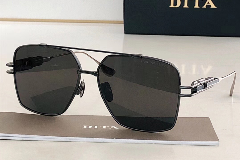 DT GRAND EMPERIK DTS159 Sunglasses In Black Silver Grey