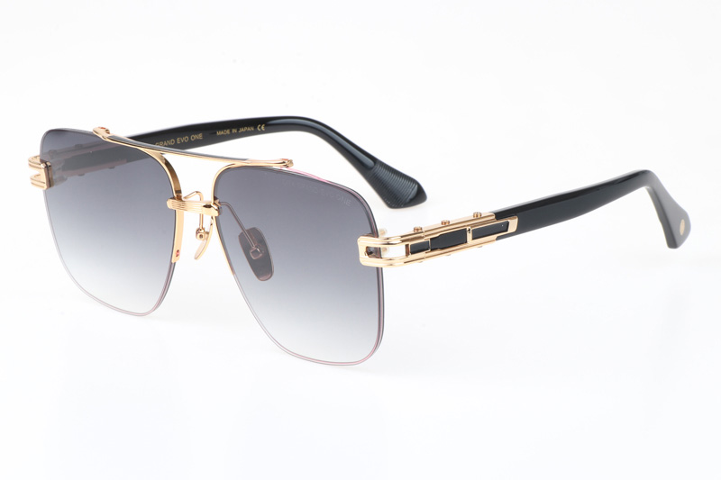 DT GRAND EVO ONE Sunglasses In Gold Black Gradient Grey