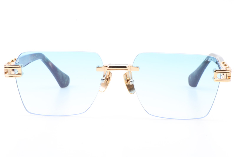 DT GRAND META-EVO ONE Sunglasses In Gold Gradient Blue