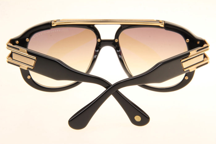 DT Grandmaster Six Sunglasses In Black Gold Gradient Brown