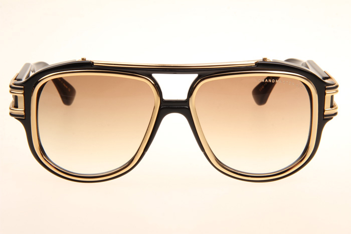 DT Grandmaster Six Sunglasses In Black Gold Gradient Brown