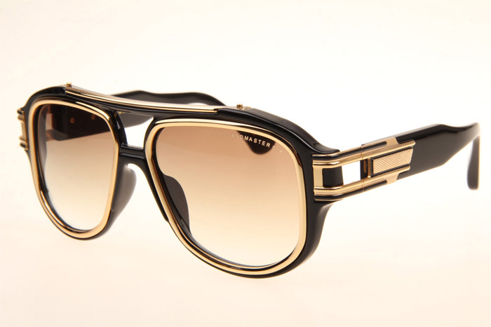 DT Grandmaster Six Sunglasses In Black Gold Gradient Brown