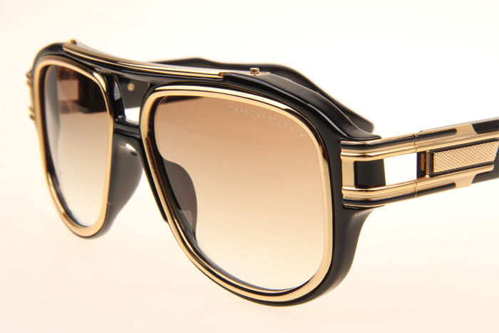 DT Grandmaster Six Sunglasses In Black Gold Gradient Brown