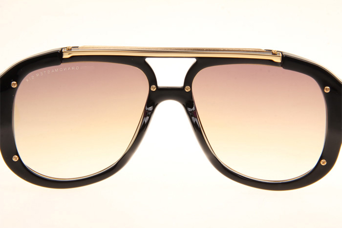 DT Grandmaster Six Sunglasses In Black Gold Gradient Brown