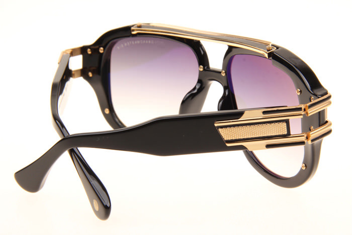 DT Grandmaster Six Sunglasses In Black Gold Gradient Grey