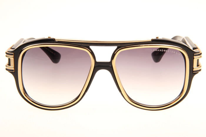 DT Grandmaster Six Sunglasses In Black Gold Gradient Grey