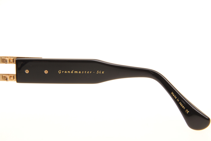 DT Grandmaster Six Sunglasses In Black Gold Gradient Grey