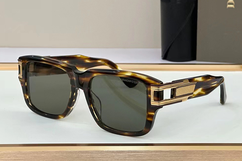 DT Grandmaster Two Sunglasses In Tortoise Gold