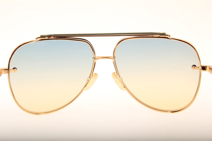 DT Mach Eight Sunglasses In Gold Gradient Blue