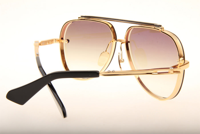 DT Mach Eight Sunglasses In Gold Gradient Brown