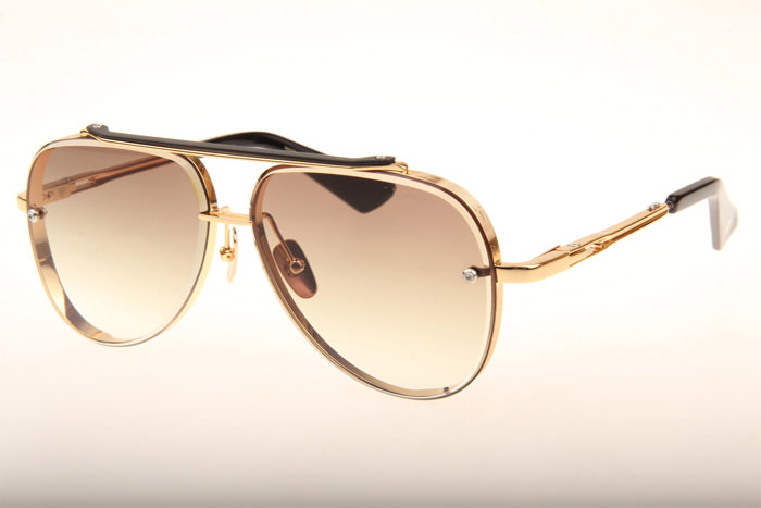 DT Mach Eight Sunglasses In Gold Gradient Brown