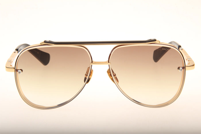 DT Mach Eight Sunglasses In Gold Gradient Brown