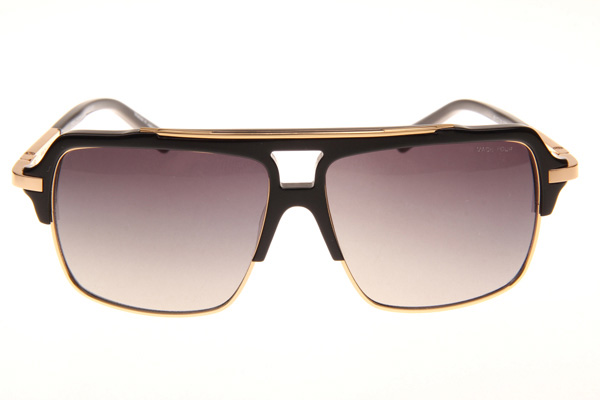 DT Mach Four Sunglasses in Black Gradient Grey