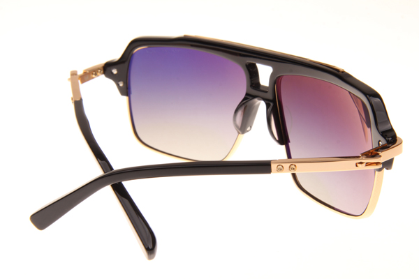 DT Mach Four Sunglasses in Black Gradient Grey