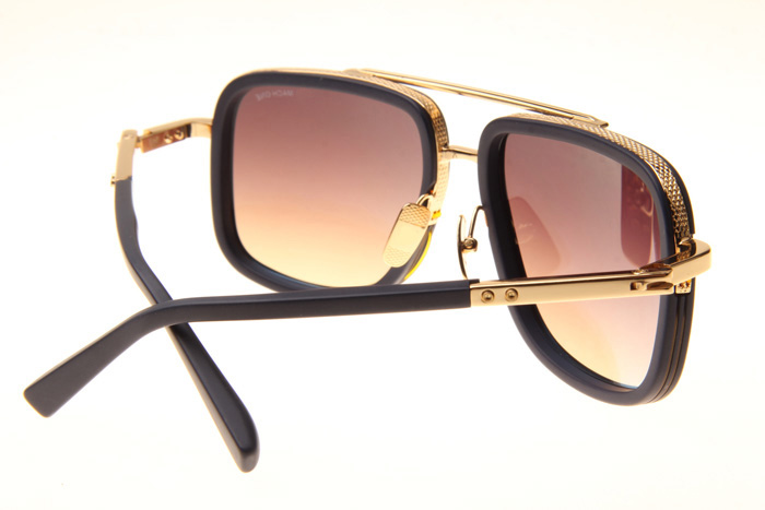 DT Mach One Sunglasses In Black Gold Blue Flash