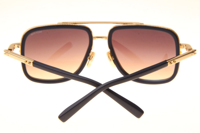 DT Mach One Sunglasses In Black Gold Blue Flash