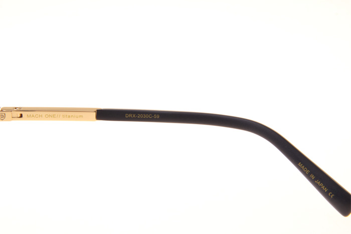 DT Mach One Sunglasses In Black Gold Blue Flash