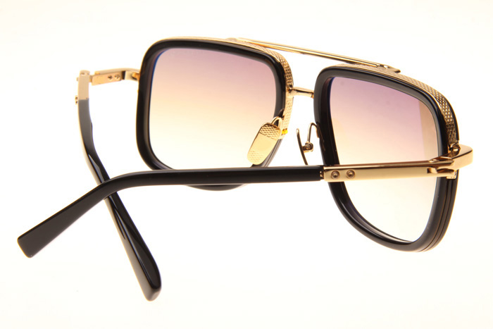 DT Mach One Sunglasses In Black Gold Gradient Brown