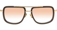 DT Mach One Sunglasses In Black Gold Gradient Brown