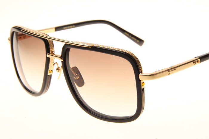 DT Mach One Sunglasses In Black Gold Gradient Brown