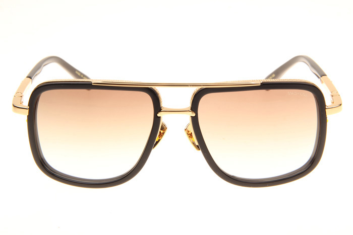 DT Mach One Sunglasses In Black Gold Gradient Brown