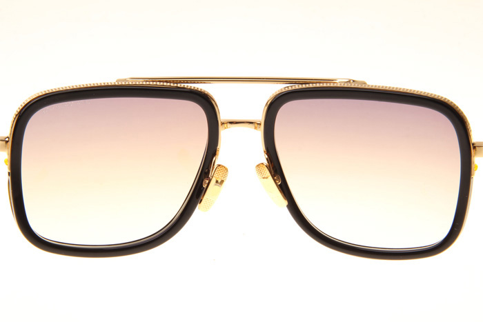 DT Mach One Sunglasses In Black Gold Gradient Brown