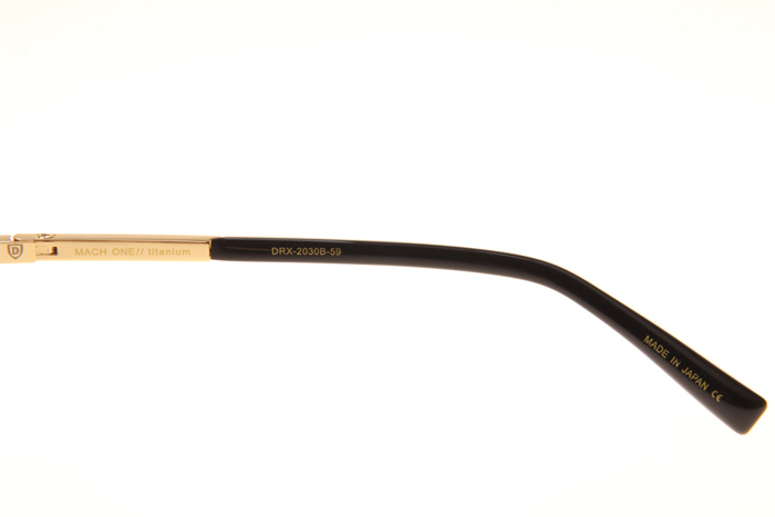 DT Mach One Sunglasses In Black Gold Gradient Grey