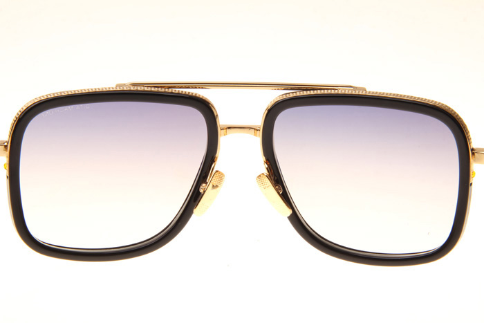 DT Mach One Sunglasses In Black Gold Gradient Grey