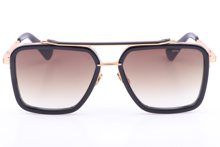 DT Mach Seven DTS135 Sunglasses In Black Gold Gradient Brown