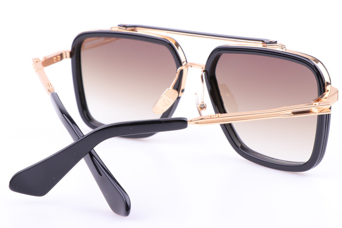 DT Mach Seven DTS135 Sunglasses In Black Gold Gradient Brown