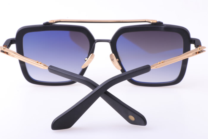 DT Mach Seven DTS135 Sunglasses In Black Gold Gradient Grey
