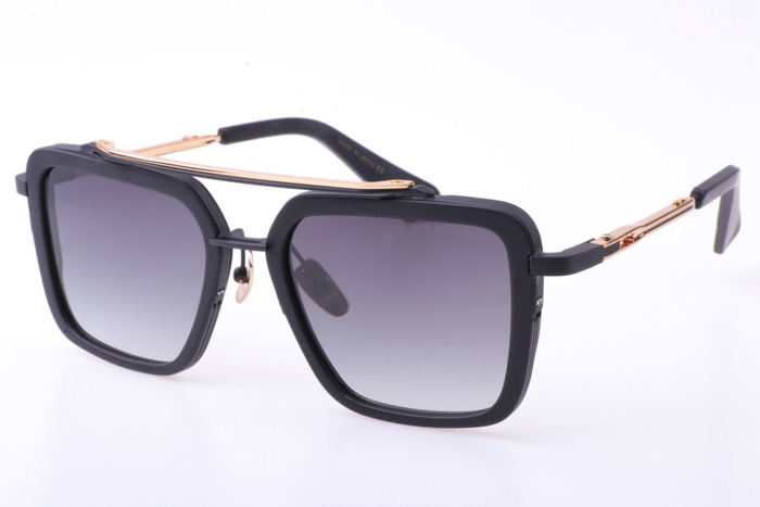 DT Mach Seven DTS135 Sunglasses In Black Gold Gradient Grey