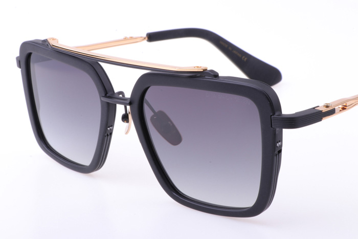 DT Mach Seven DTS135 Sunglasses In Black Gold Gradient Grey