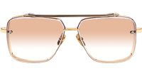 DT Mach Six Sunglasses In Gold Gradient Brown