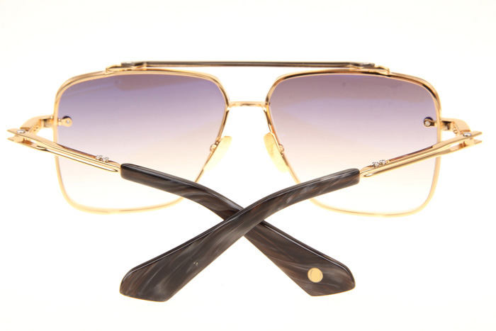 DT Mach Six Sunglasses In Gold Gradient Grey