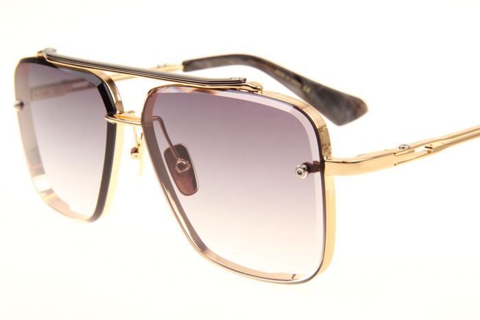 DT Mach Six Sunglasses In Gold Gradient Grey