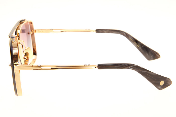 DT Mach Six Sunglasses In Gold Gradient Grey