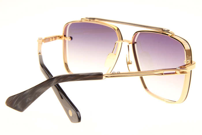 DT Mach Six Sunglasses In Gold Gradient Grey