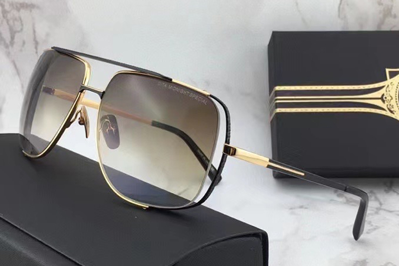 DT Midnight Special Sunglasses In Gold Black Gradient Brown